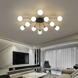 Moderne, inbouw zwarte plafondlamp, decoratieve verlichtingsarmatuur