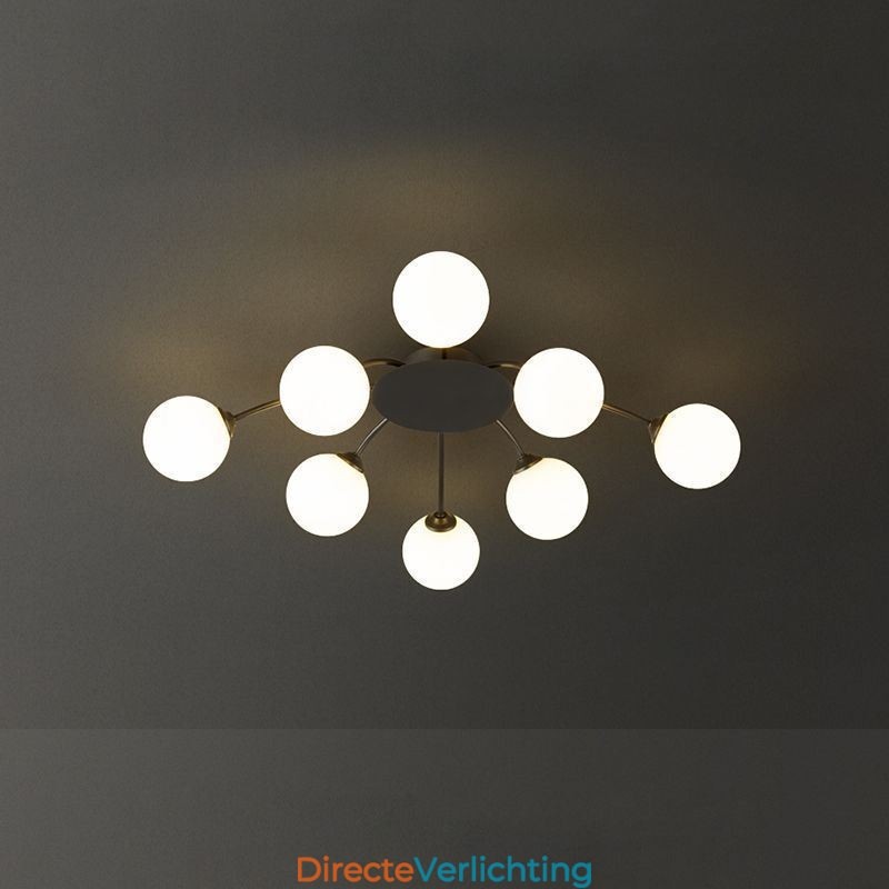 Moderne, inbouw zwarte plafondlamp, decoratieve verlichtingsarmatuur