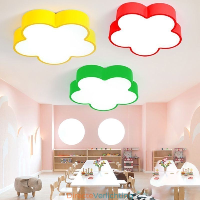 Cartoon Plafondlamp Moderne Bloem Inbouw
