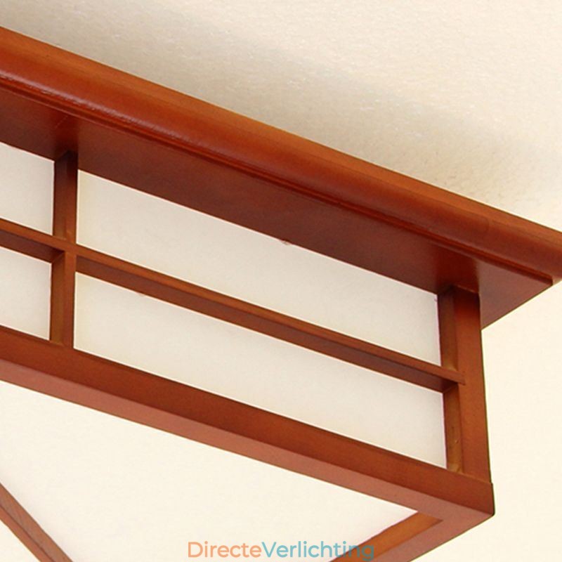 Retro Stijl Plafondlamp Vierkant Inbouw