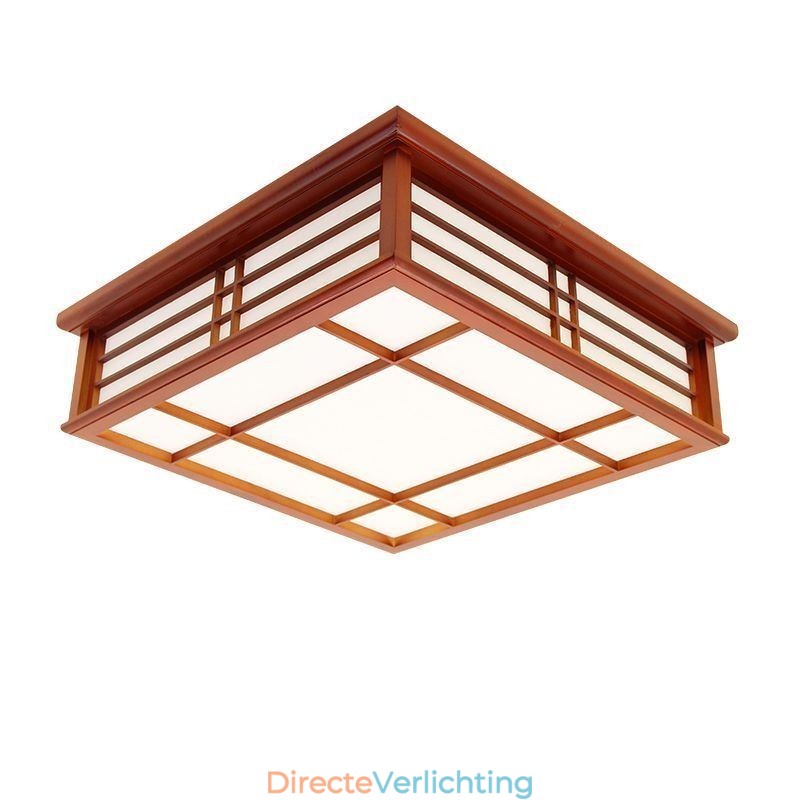 Retro Plafondlamp Decoratieve Houten Plafondlamp