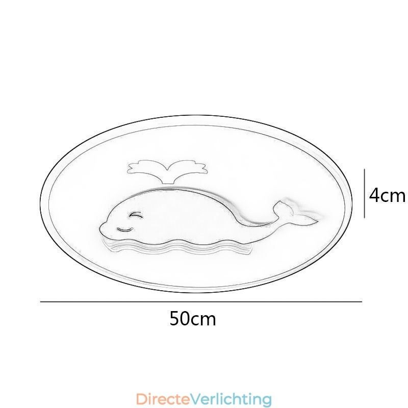 Moderne creatieve plafondlamp walvis plafondlamp