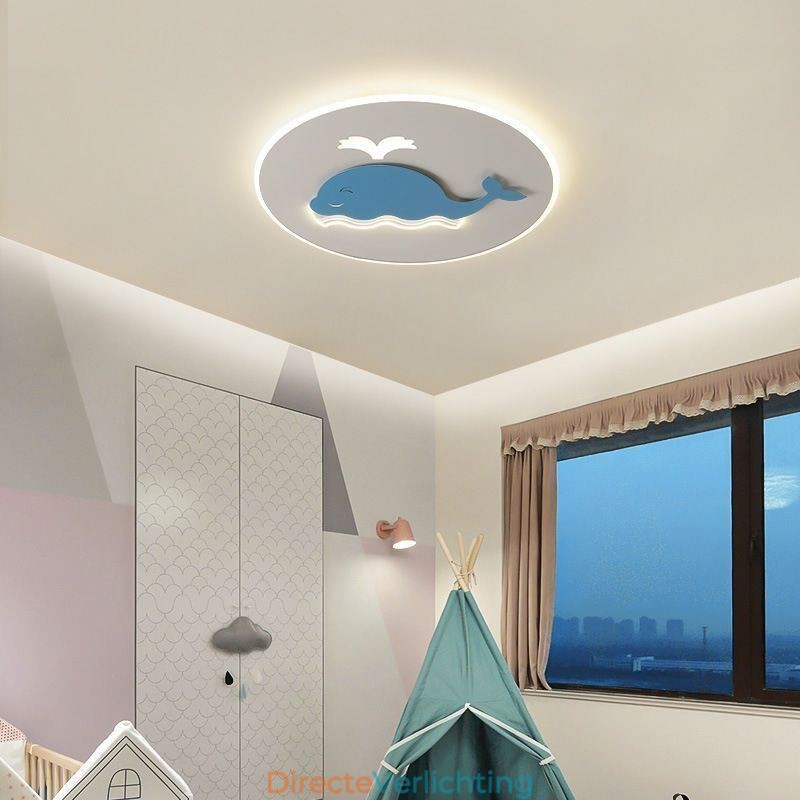 Moderne creatieve plafondlamp walvis plafondlamp