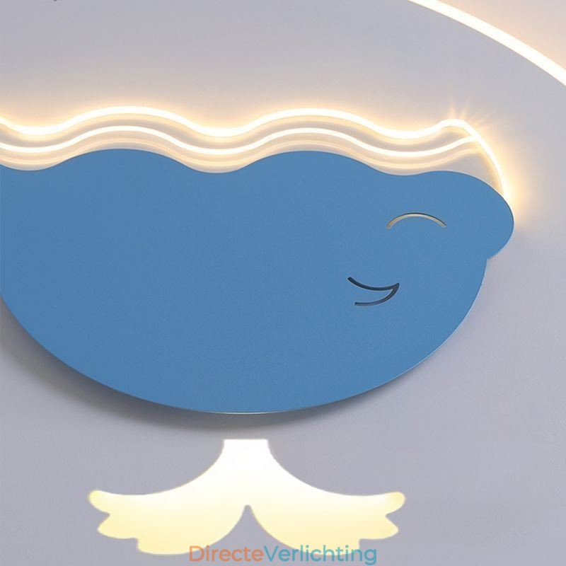 Moderne creatieve plafondlamp walvis plafondlamp