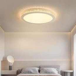 Moderne plafondlamp, glanzend diamant, inbouw