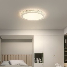 Moderne plafondlamp, glanzend diamant, inbouw