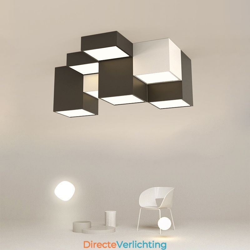 Moderne plafondlamp kubus plafondlamp