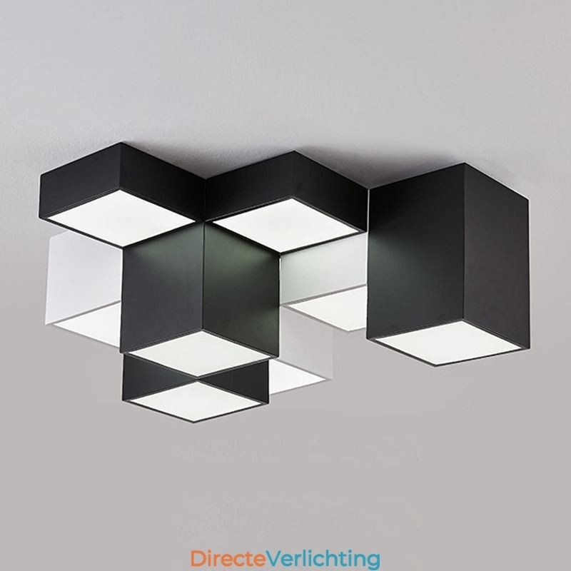 Moderne plafondlamp kubus plafondlamp