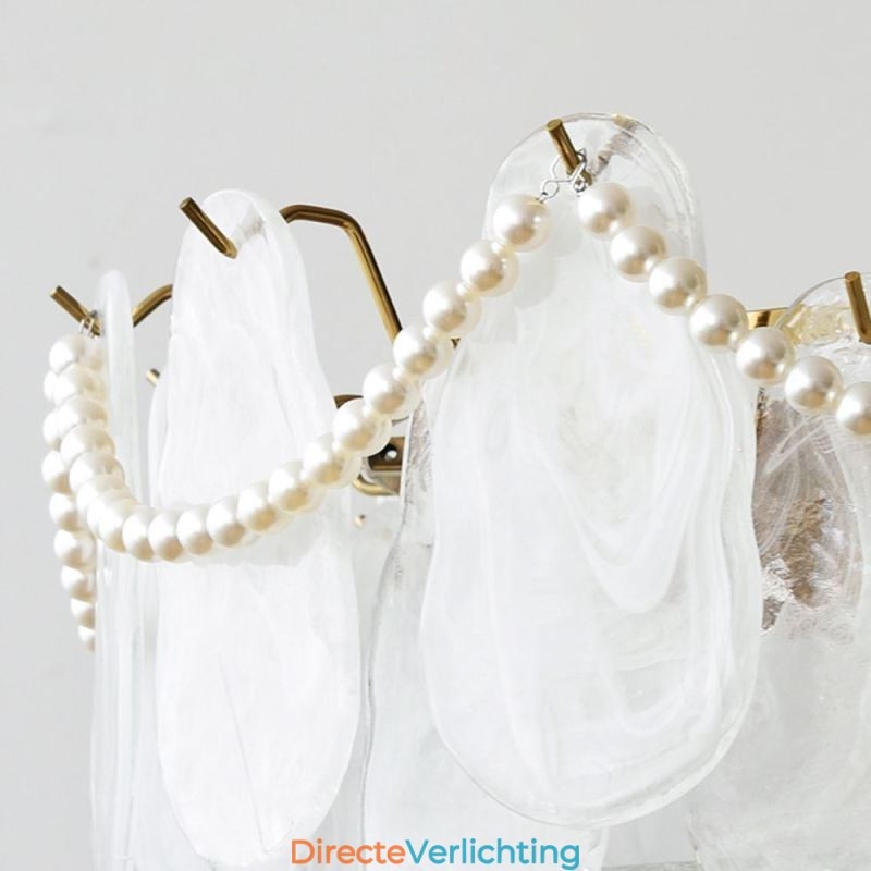 Europese ijzeren plafondlamp Elegante glazen plafondlamp