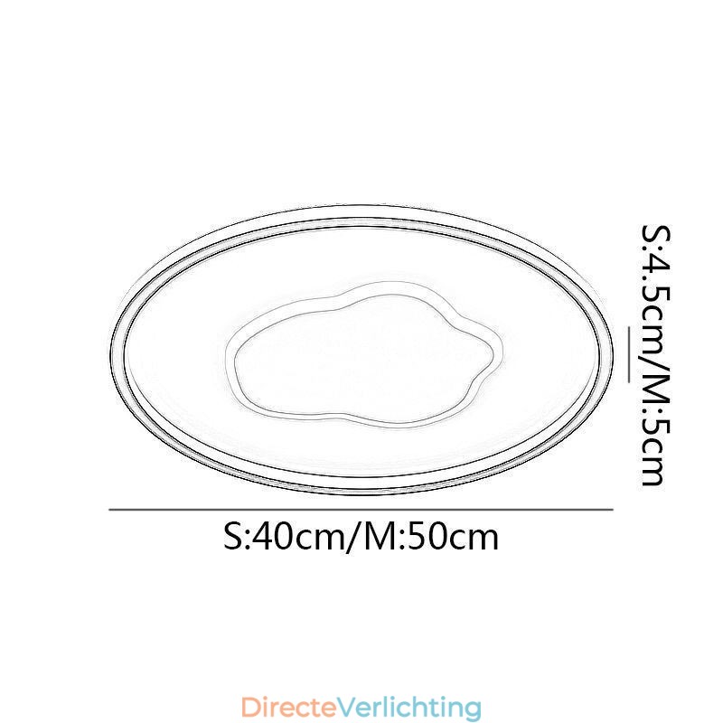 Moderne plafondlamp ronde wolkenplafondlamp