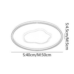 Moderne plafondlamp ronde wolkenplafondlamp