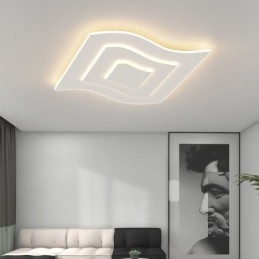 Moderne plafondlamp vierkant acryl inbouw