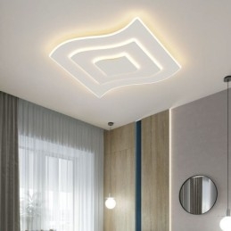 Moderne plafondlamp vierkant acryl inbouw
