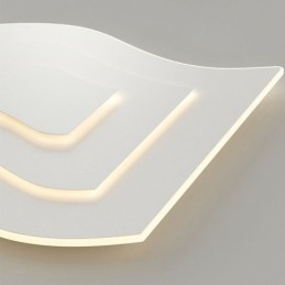 Moderne plafondlamp vierkant acryl inbouw