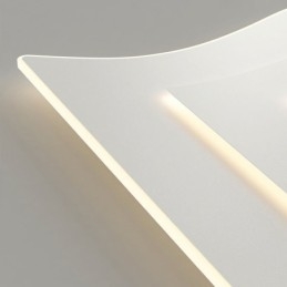 Moderne plafondlamp vierkant acryl inbouw