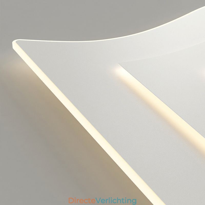 Moderne plafondlamp vierkant acryl inbouw