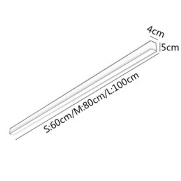 Moderne plafondlamp, lange strip, opbouw plafondlamp
