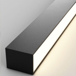Moderne plafondlamp, lange strip, opbouw plafondlamp