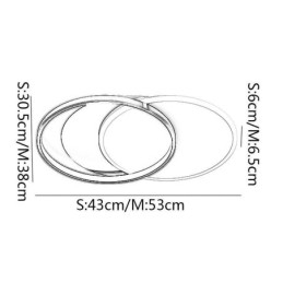 Creatieve plafondlamp ronde cirkel plafondlamp