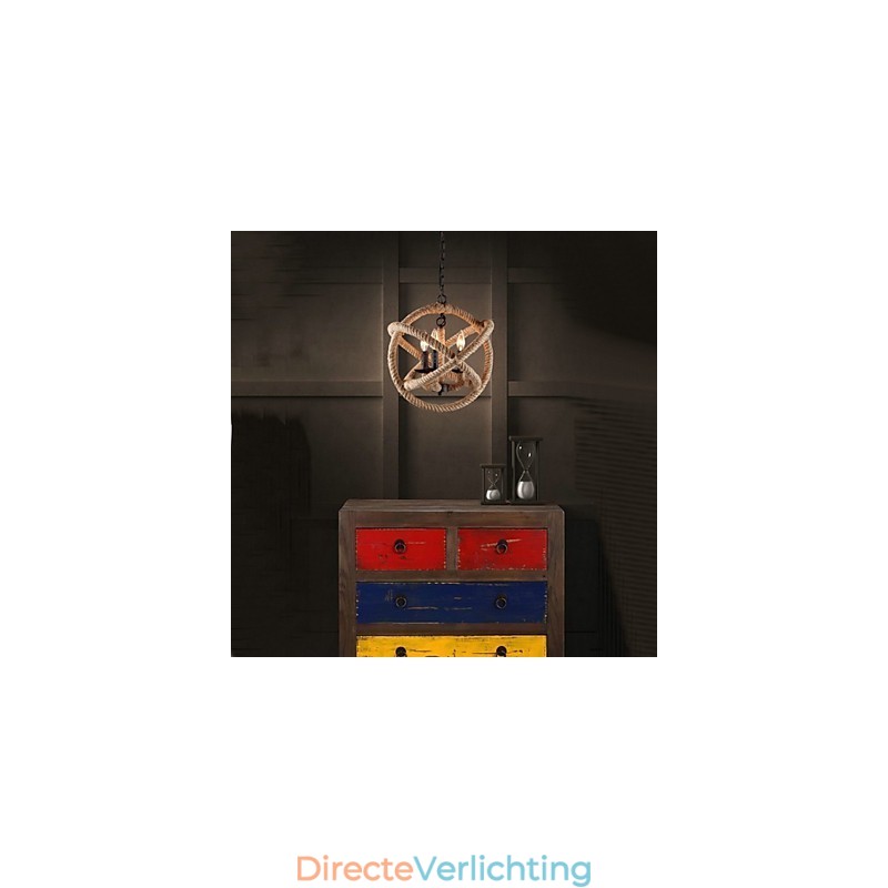 Landelijke mini-stijl schilderij metalen kroonluchter