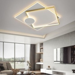 Moderne plafondlamp vierkante geometrische acryl plafondlamp