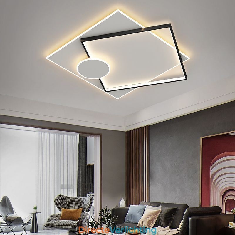 Moderne plafondlamp vierkante geometrische acryl plafondlamp