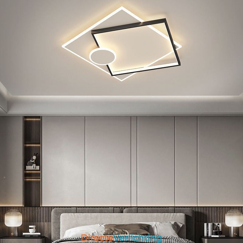 Moderne plafondlamp vierkante geometrische acryl plafondlamp