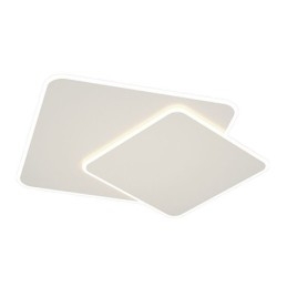 Moderne, inbouwbare, geometrische, vierkante plafondlamp