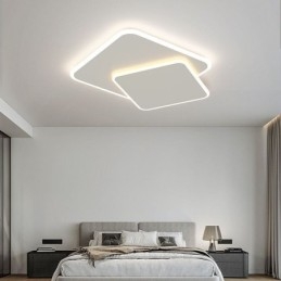 Moderne, inbouwbare, geometrische, vierkante plafondlamp
