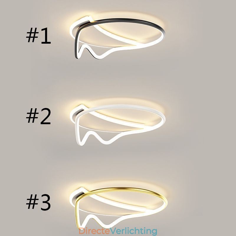 Moderne plafondlamp woondecoratie ring plafondlamp