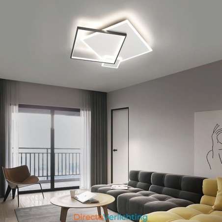 Moderne plafondlamp Geometrische vierkante plafondlamp Moderne plafondlamp Geometrische vierkante plafondlamp