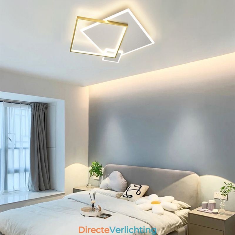 Moderne plafondlamp Geometrische vierkante plafondlamp