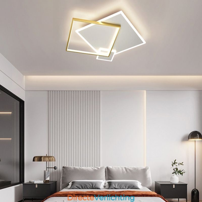 Moderne plafondlamp Geometrische vierkante plafondlamp