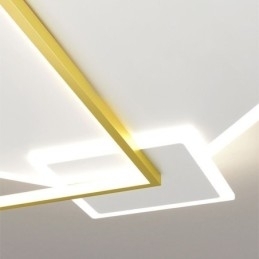 Moderne plafondlamp Geometrische vierkante plafondlamp