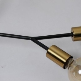 Moderne plafondlamp zwarte vintage kroonluchter