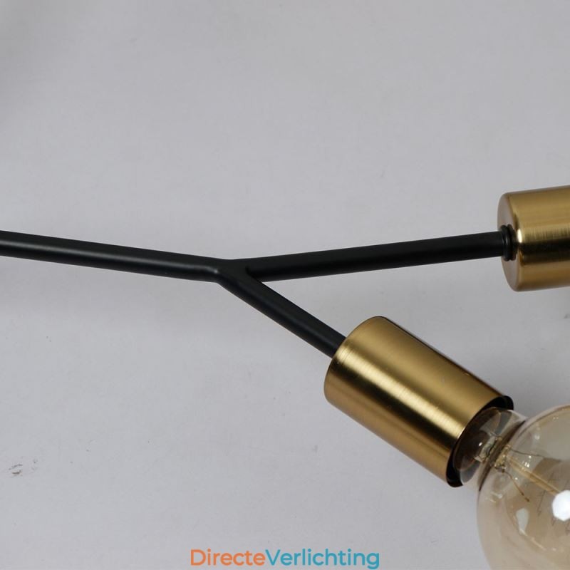 Moderne plafondlamp zwarte vintage kroonluchter