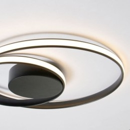 Moderne plafondlampen Dubbele ronde lampen