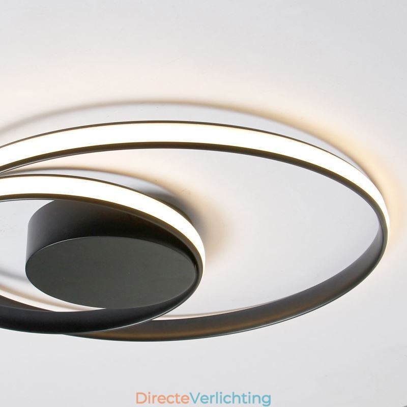 Moderne plafondlampen Dubbele ronde lampen