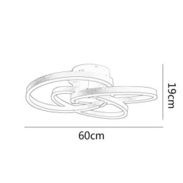 Moderne plafondlamp 3-rings plafondlamp