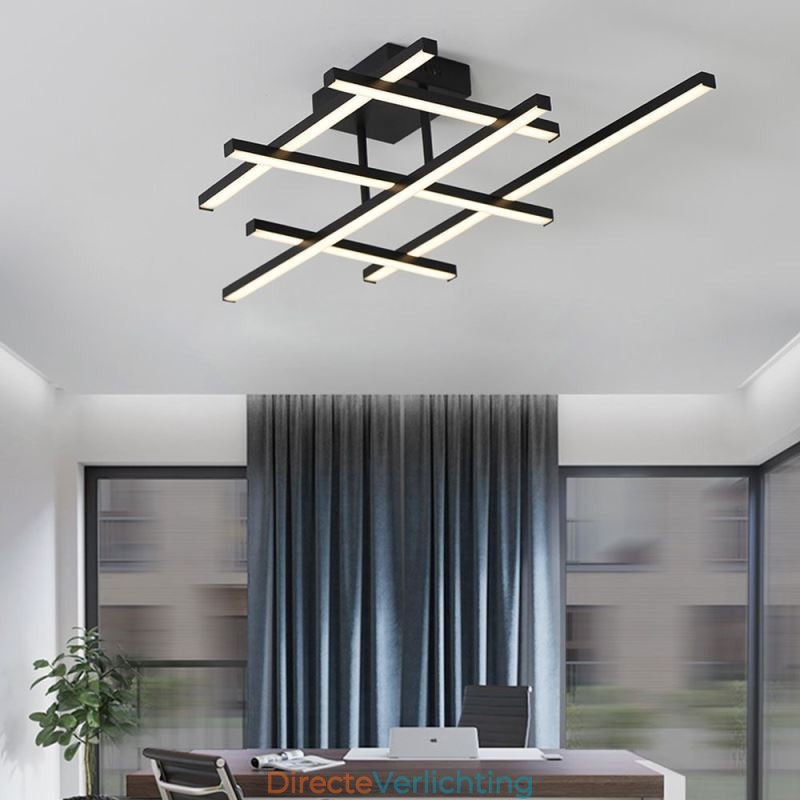 Plafondlamp van aluminium, inbouwplafondlamp