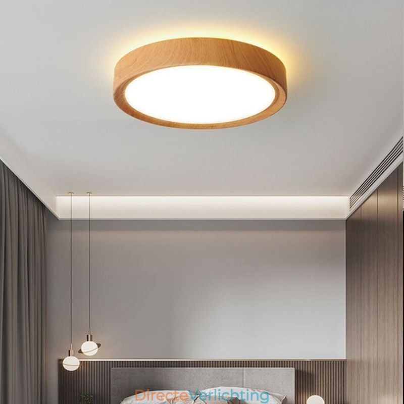 Houten plafondlampen Japanse plafondlamp