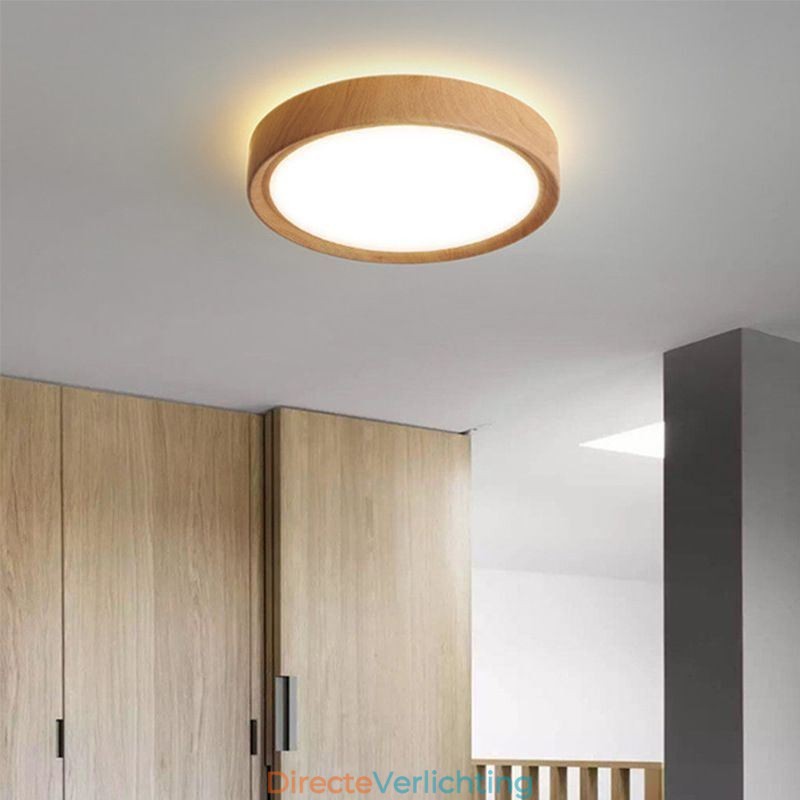Houten plafondlampen Japanse plafondlamp