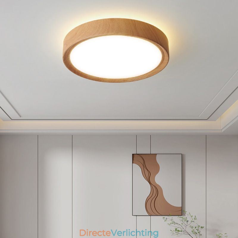 Houten plafondlampen Japanse plafondlamp