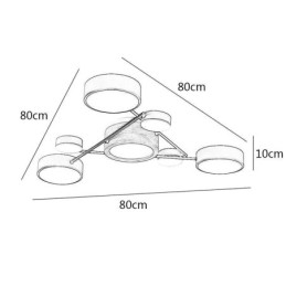 Moderne moleculaire acryl plafondlamp