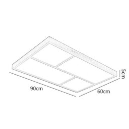Moderne plafondlamp Minimalistische houten stijl plafondlamp met inbouwmontage