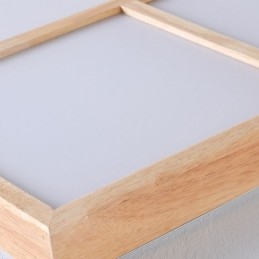 Moderne plafondlamp Minimalistische houten stijl plafondlamp met inbouwmontage