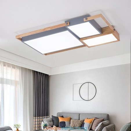 Moderne plafondlamp, rechthoekige plafondlamp Moderne plafondlamp, rechthoekige plafondlamp