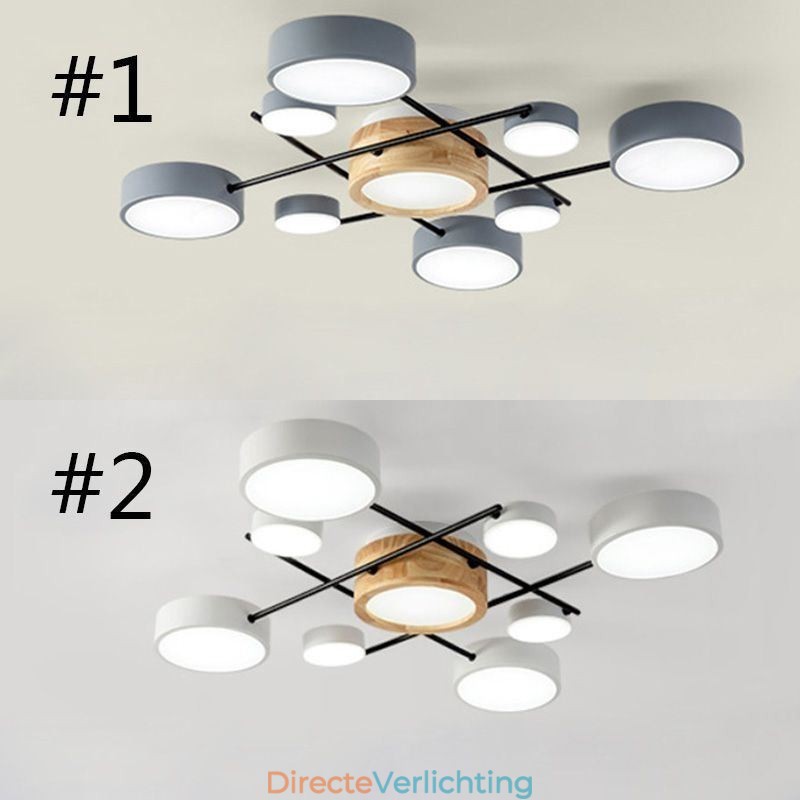 Moderne plafondlamp met splicing, vierhoekige plafondlamp