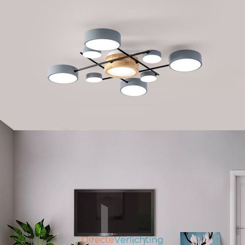 Moderne plafondlamp met splicing, vierhoekige plafondlamp