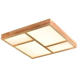 Japanse acryl plafondlamp Geometrische houten plafondlamp
